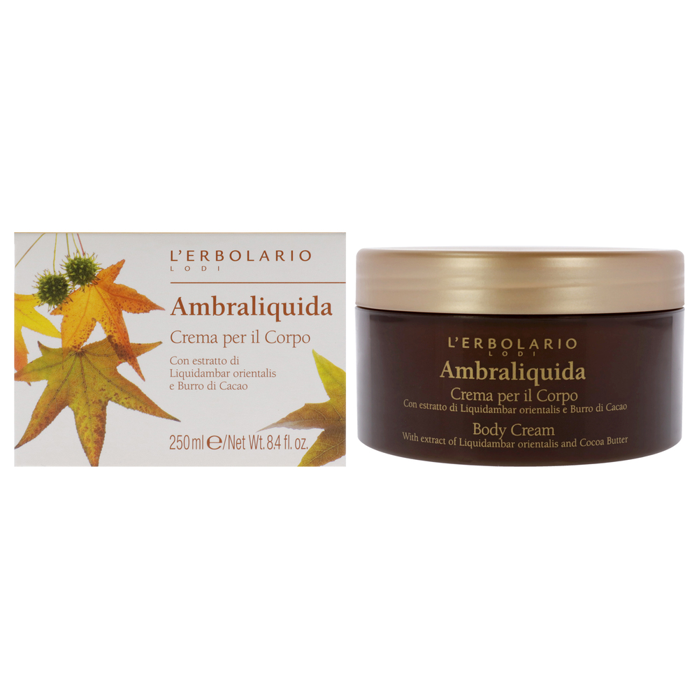 Ambraliquida Body Cream by LErbolario for Women - 8.4 oz Body Cream